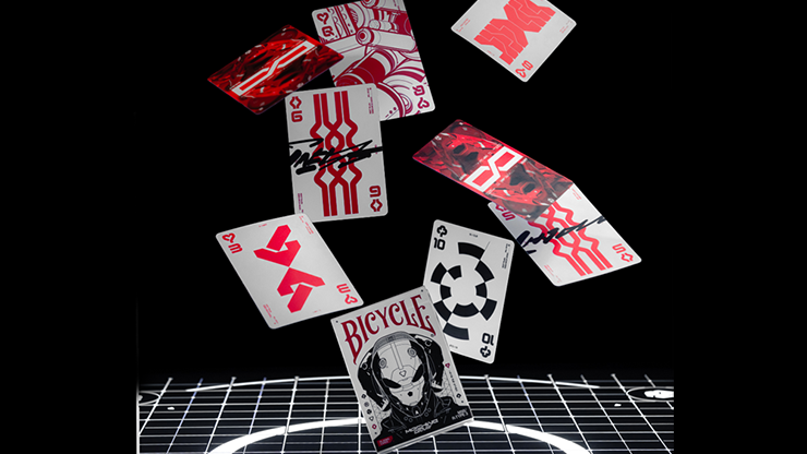 Bicycle Machine56 R-TYPE/3 White Playing Cards by RunIt Decks