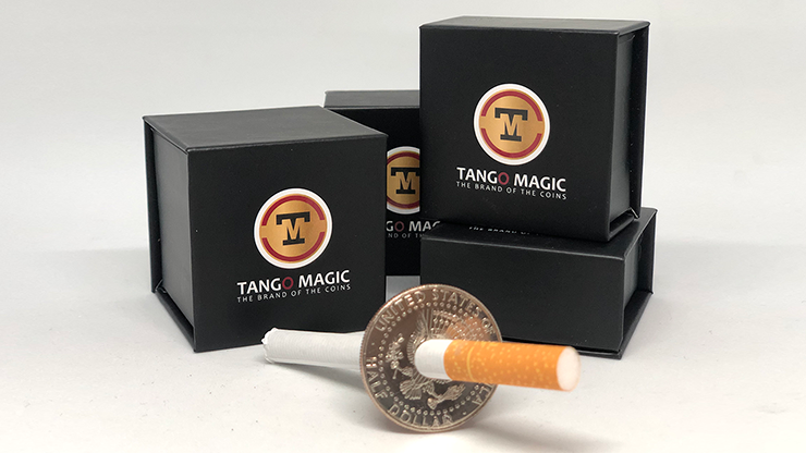 Cigarette Through Half Dollar (Two Sided) (D0015) by Tango