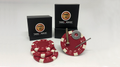 Magnetic Poker Chip Red  plus 3 regular chips (PK003R) by Tango Magic