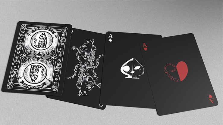 Schrodinger's Cat: Dead Black Edition Playing Cards