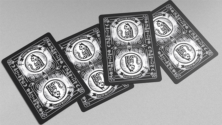 Schrodinger's Cat: Dead Black Edition Playing Cards