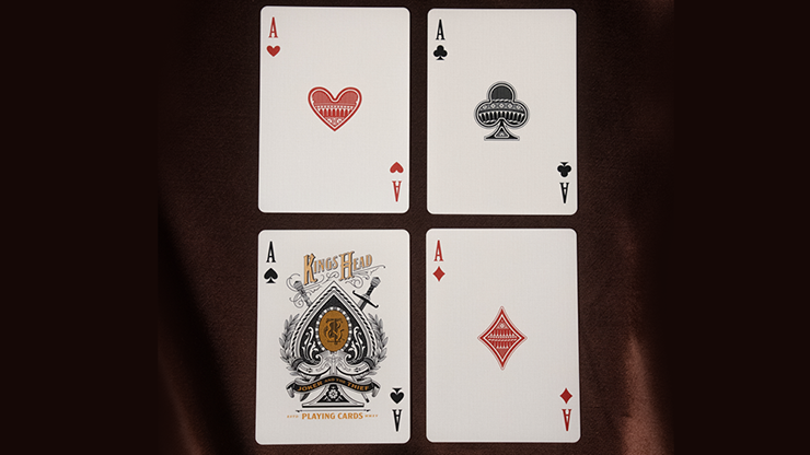 Kings Head (Green & Yellow) Playing Cards  by Joker and the Thief