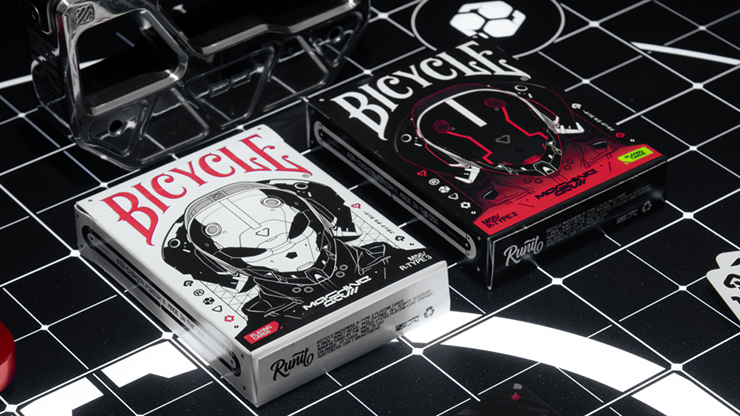 Bicycle Machine56 R-TYPE/3 White Playing Cards by RunIt Decks