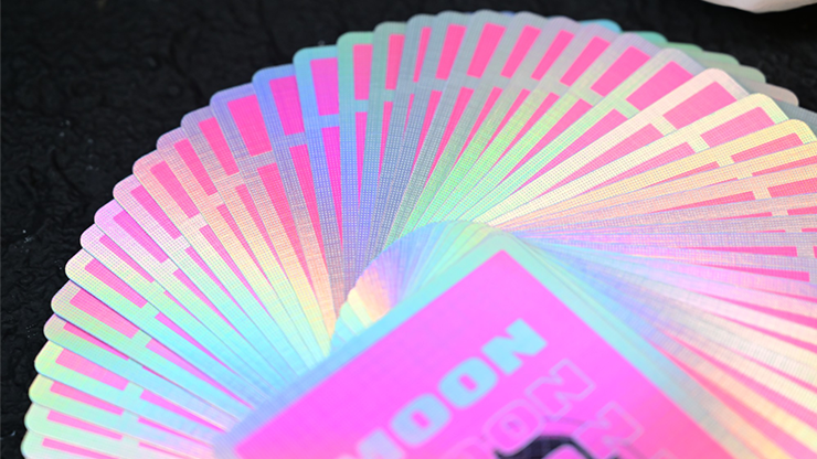 Moon (Pink Holo) Playing Cards