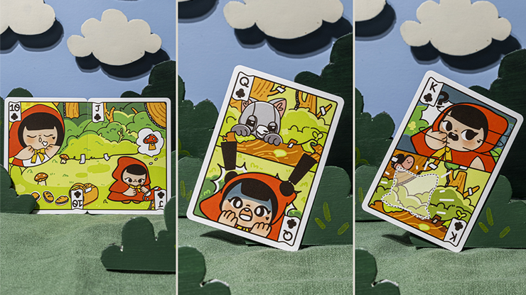 Bicycle Paper Royals Red Riding Hood Playing Cards by RunIt Decks