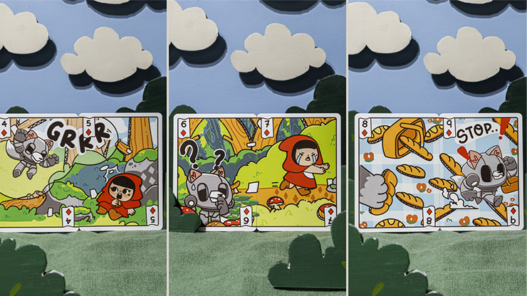 Bicycle Paper Royals Red Riding Hood Playing Cards by RunIt Decks