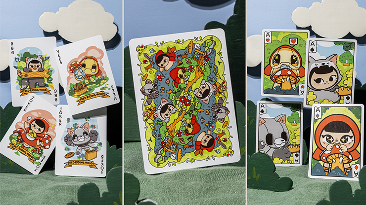 Bicycle Paper Royals Red Riding Hood Playing Cards by RunIt Decks