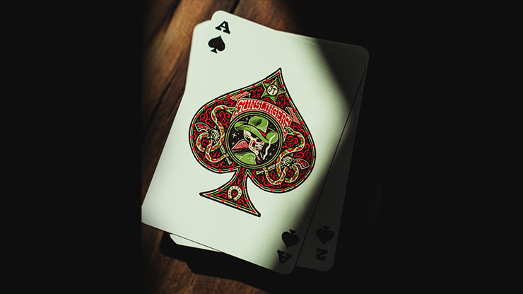 Gunslingers Poker (Red) Playing Cards