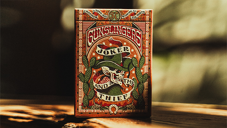 Gunslingers Poker (Red) Playing Cards