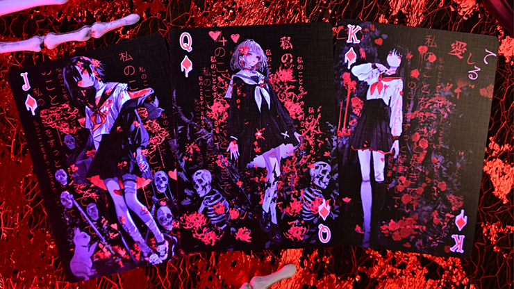 Crimson Maple Playing Cards by Evokad