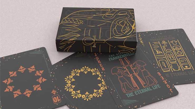 Frankenstein Series Egypt Edition (Gilded) Playing Cards