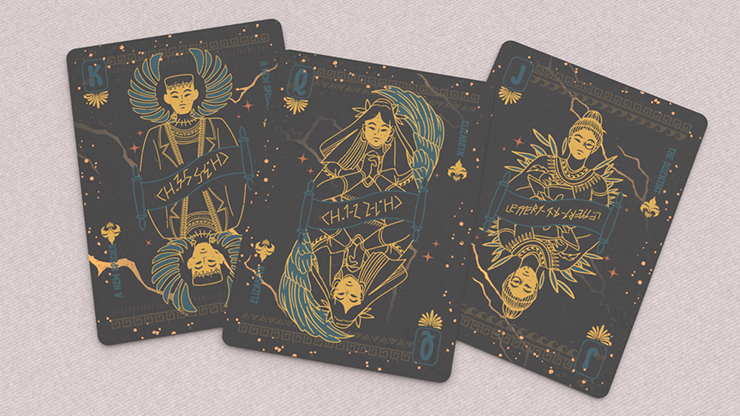 Frankenstein Series Egypt Edition (Gilded) Playing Cards