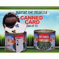 Canned Card (Red) (Set of 10 Cans) by Bazar de Magia