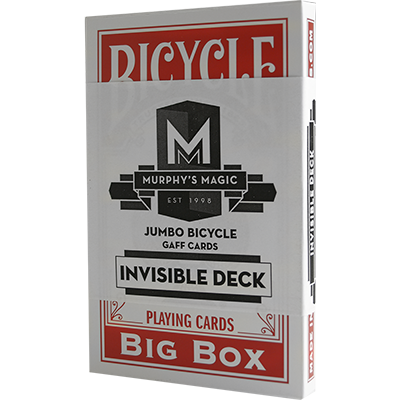 Jumbo Invisible Deck Bicycle (Red)